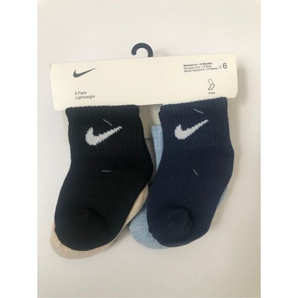 Nike Baby Socks 6-pack size 6-12 Months - Picture 1 of 4
